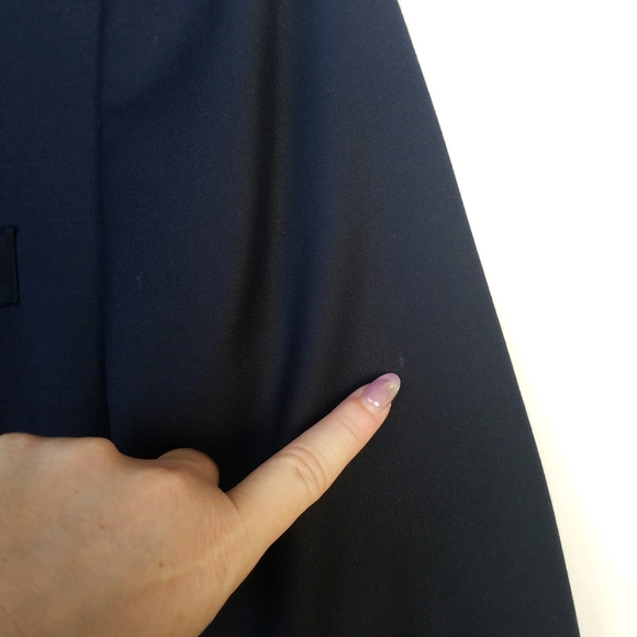 Ralph Lauren Wool Sport Coat Blazer 44R Navy Embossed Gold Buttons Like … - Picture 5 of 16